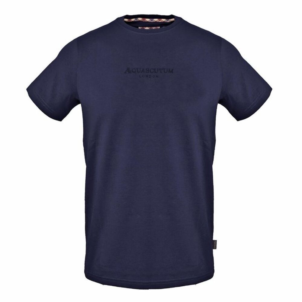 Aquascutum Mens Logo Regular T-Shirt / Navy